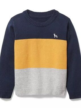Janie and Jack boys color block sweater, size 3